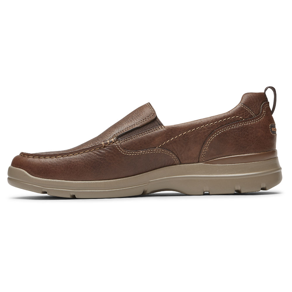 Rockport Mens Slip-On Brown - City Edge - UK 064-KOMIQW